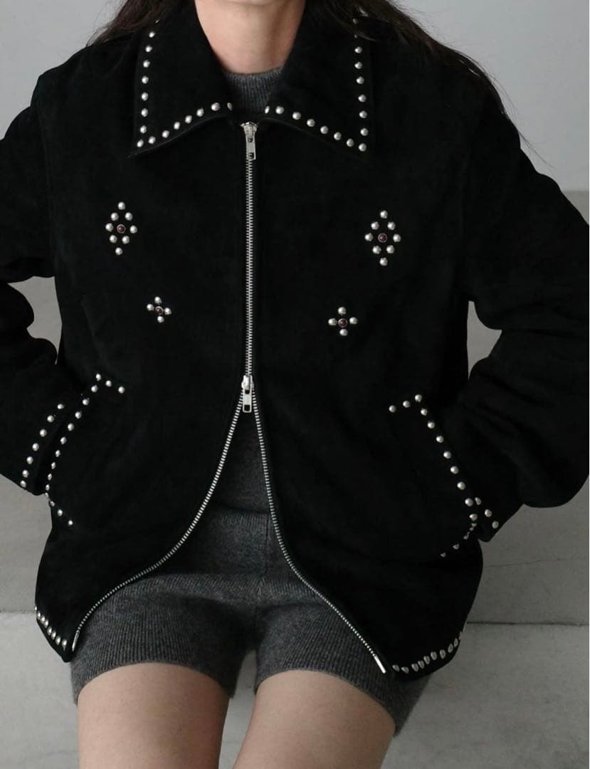 CLANE✴︎SUEDE STUDS BLOUSON size2