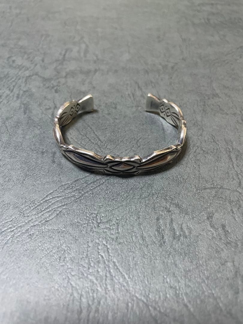 Ray Adakai レイアダカイ ダブルスタンプバングルインディアンジュエリー