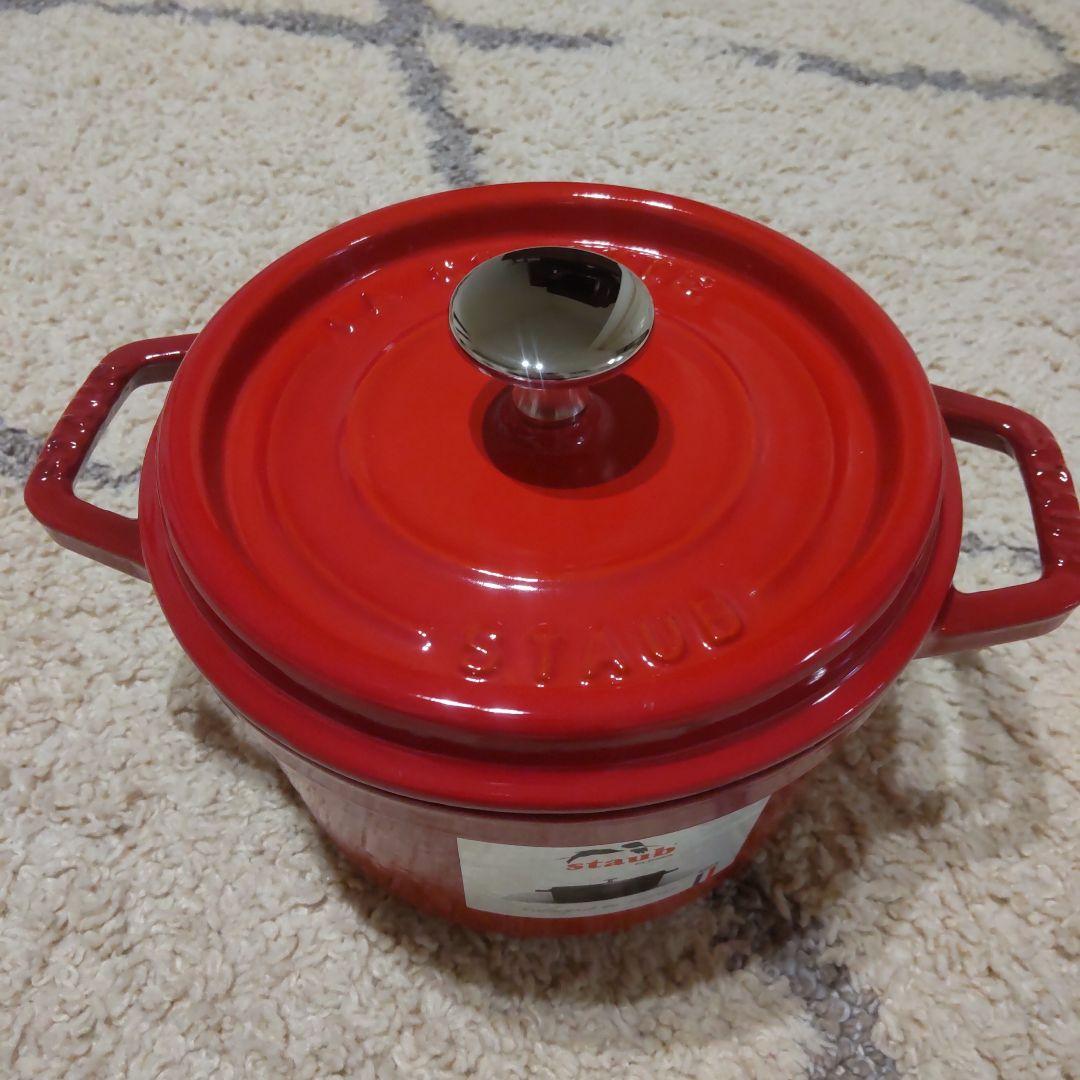 staub ストウブ ココット ラウンド チェリー 16cm レア 廃盤品