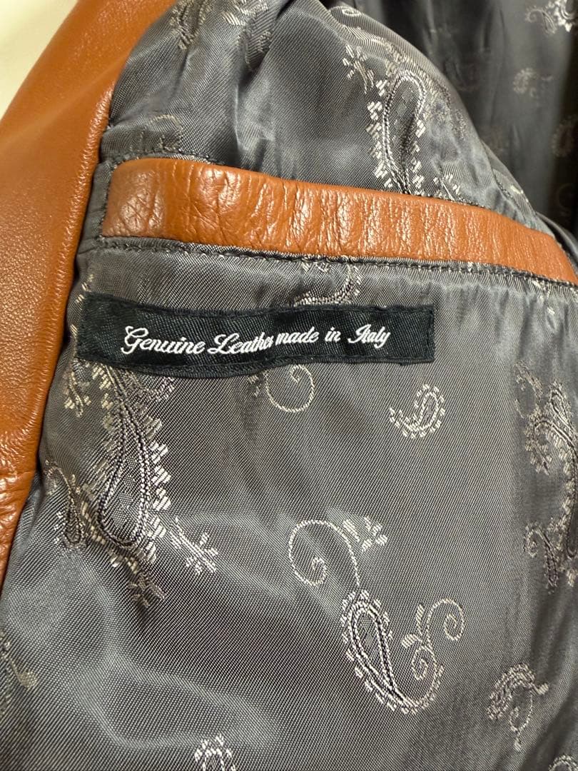 high street ブラウンレザー ジャケット