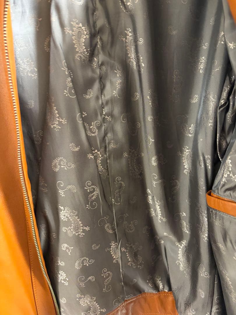 high street ブラウンレザー ジャケット