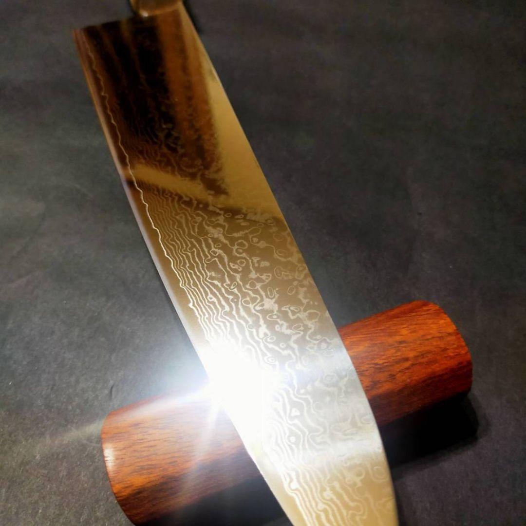 67層ダマスカスV金10号ステンレス牛刀240mm デザートアイアンデュポン八角