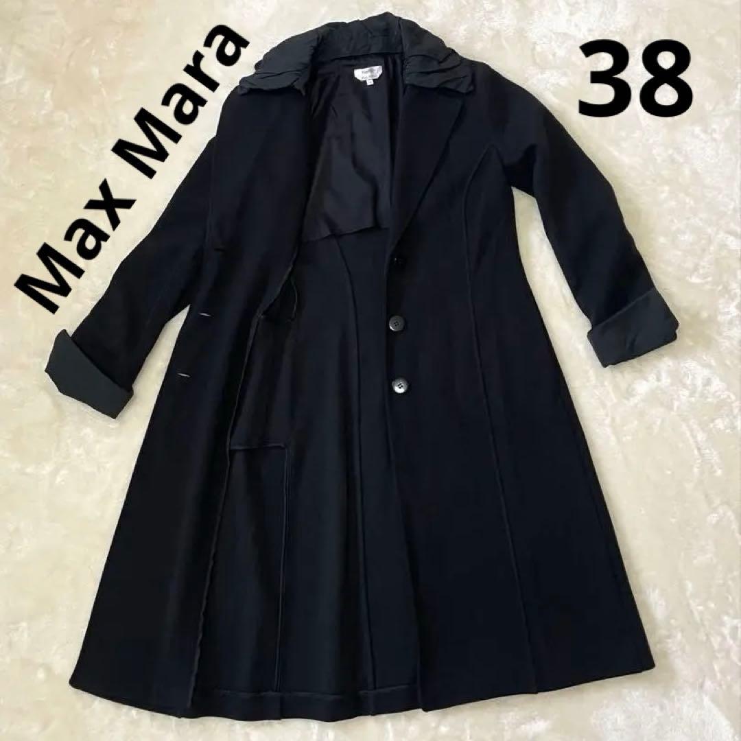 MAX MARA 黒のオーバーコート