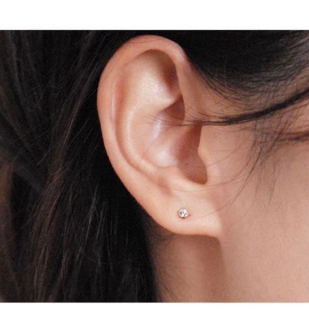 【新品】orefice オレフィーチェ K18YG0.1ctマイクロヌードピアス