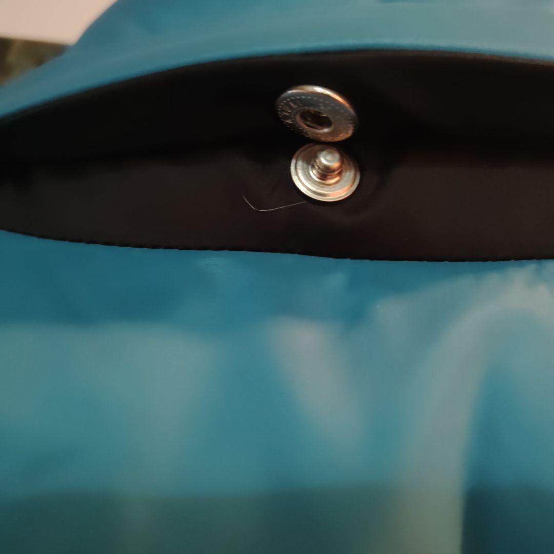 モンクレール青 フード付きダウンジャケット [中古品]