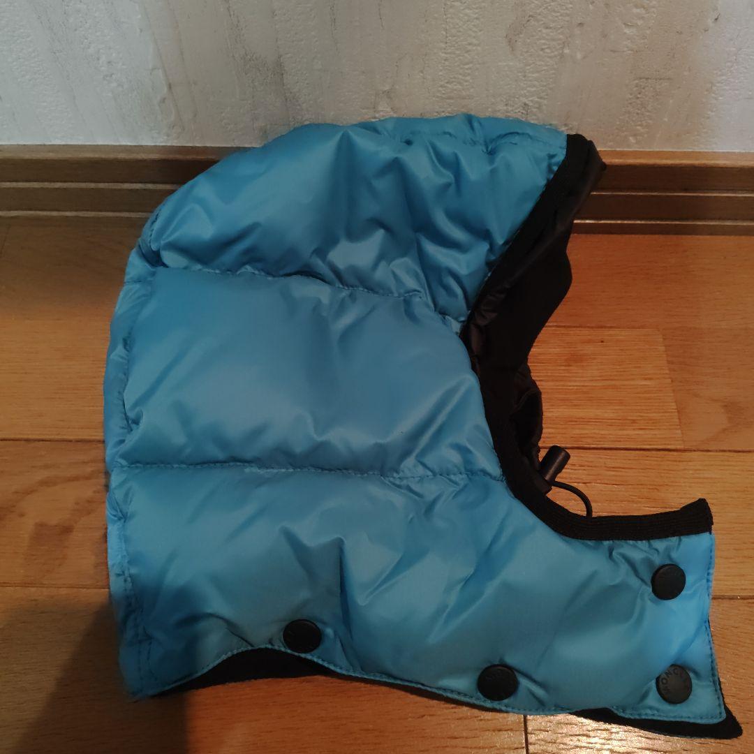 モンクレール青 フード付きダウンジャケット [中古品]