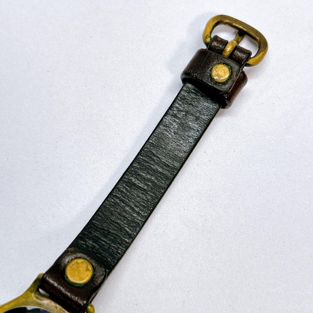 【本日終了】 レオクラフト LEO CRAFT 腕時計 手作り レザー 4490