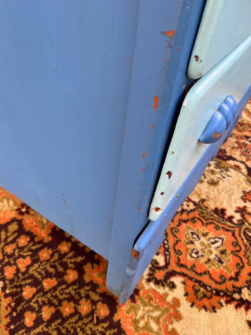 ブルー チェスト インテリア アンティーク ビンテージ ヴィンテージ 箪笥