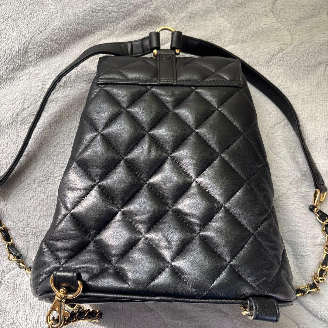 1970年代のCHANEL キルティング ブラックリュック