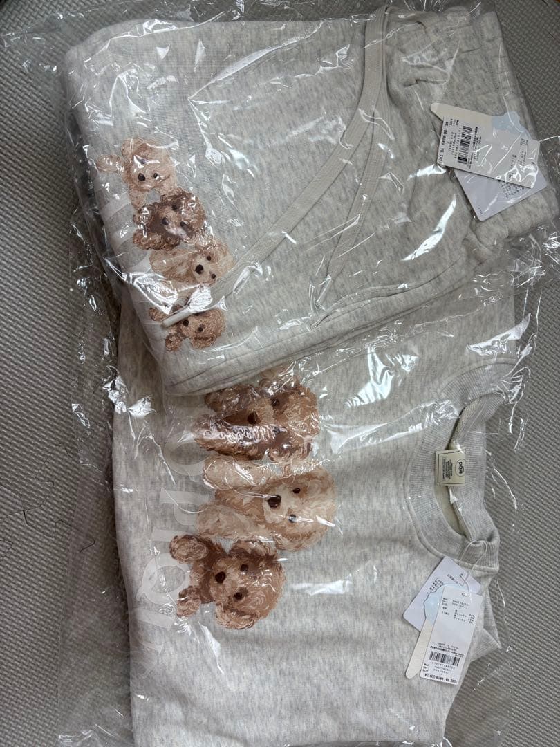 ジェラートピケ トイプードル 上下セット 新品未使用　裏毛　国内正規品
