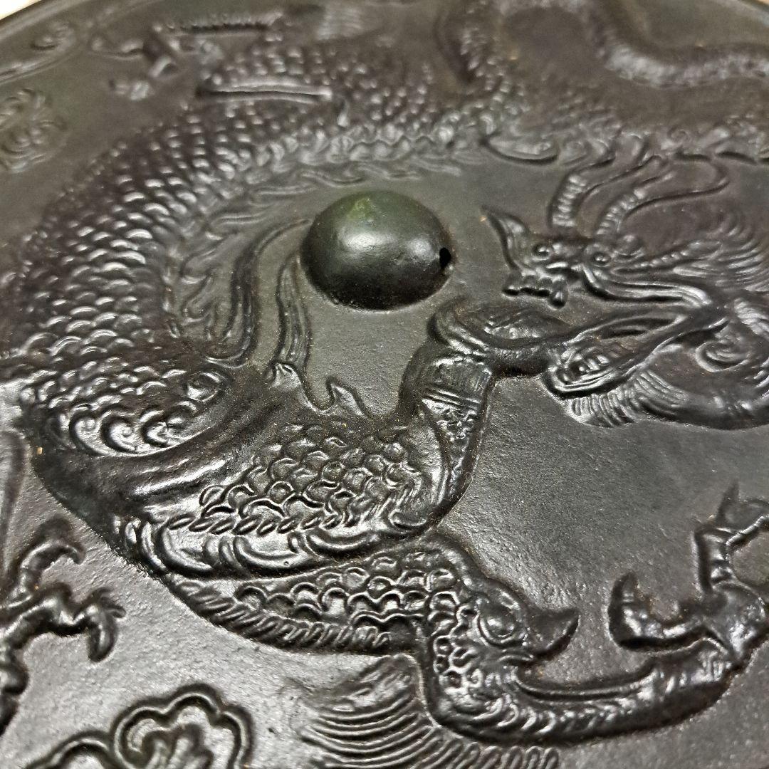 龍紋様金属鏡