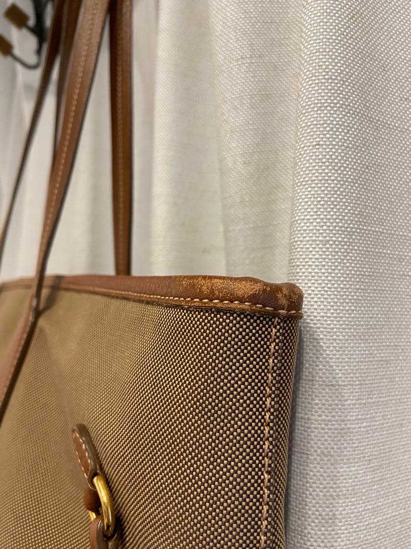 PRADA ブラウン キャンバストートバッグ