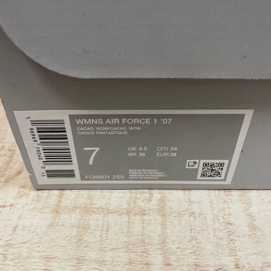 新品未使用タグ付き NIKE AIR FORCE1 Cacao Wow 24cm