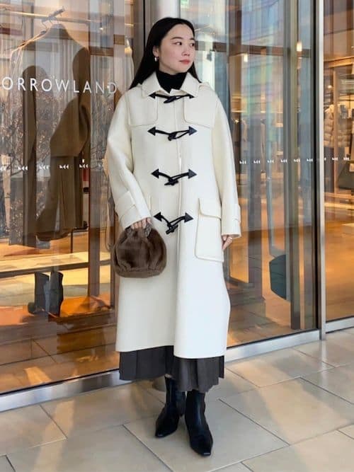 ホワイト ダッフルコート 未使用