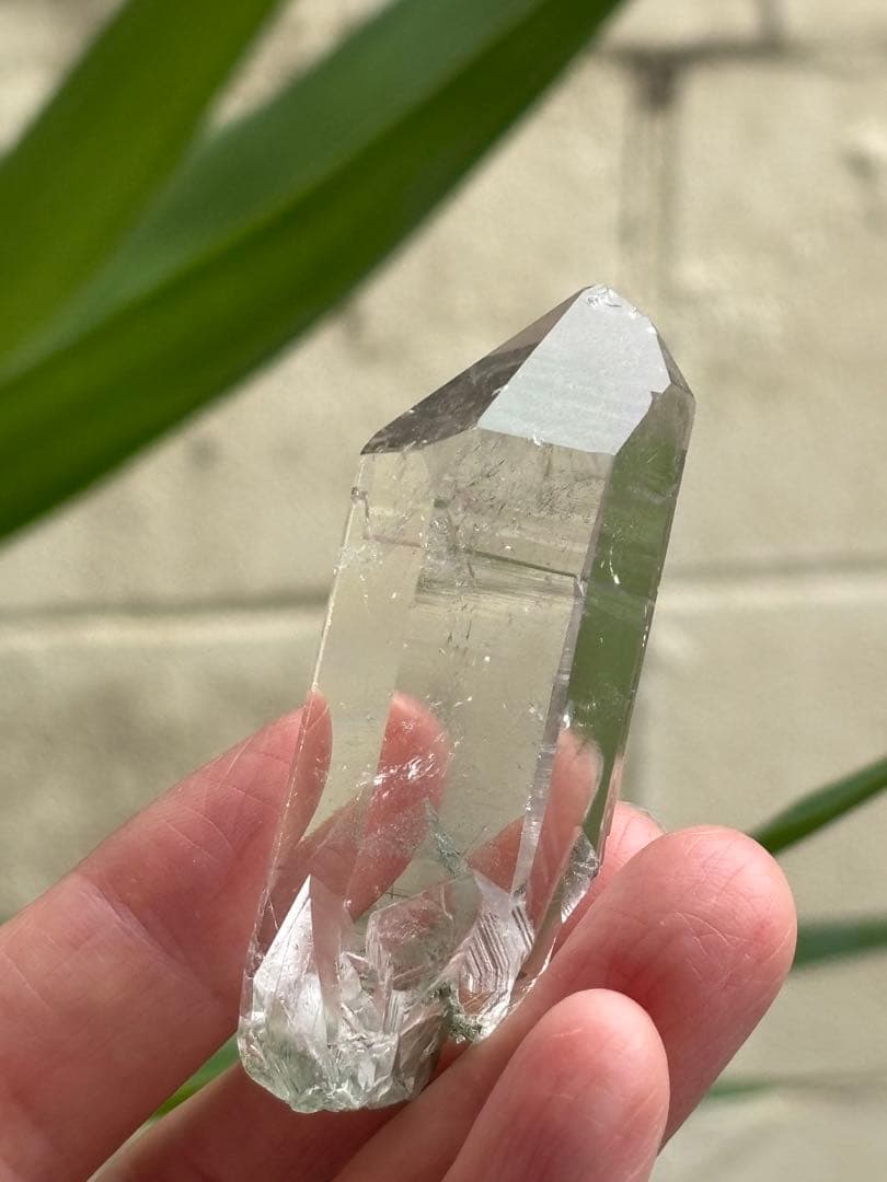 インド　マニハール水晶　グリーンファントム　50g 超透明　トップクオリティ