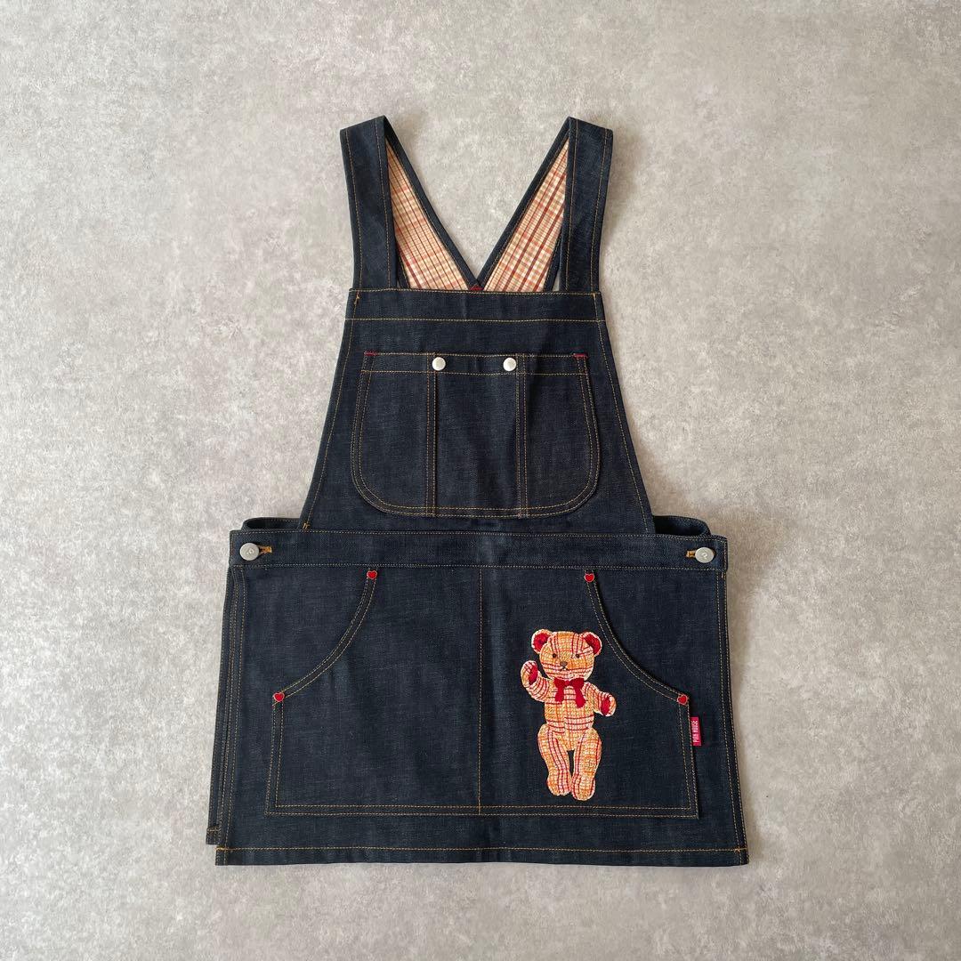 新品未使用【レア】PINK HOUSE ピンクハウス デニムサロペット エプロン
