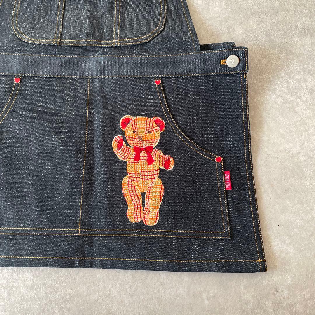 新品未使用【レア】PINK HOUSE ピンクハウス デニムサロペット エプロン