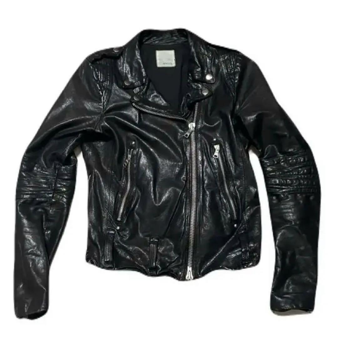 archive leather jaket hediboy punk 羊革