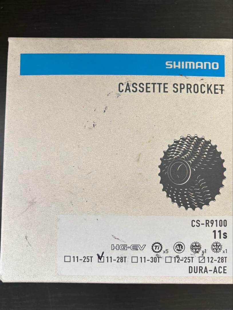 CS-R9100 11s DURA−ACE 11-28 スプロケットデュラエース