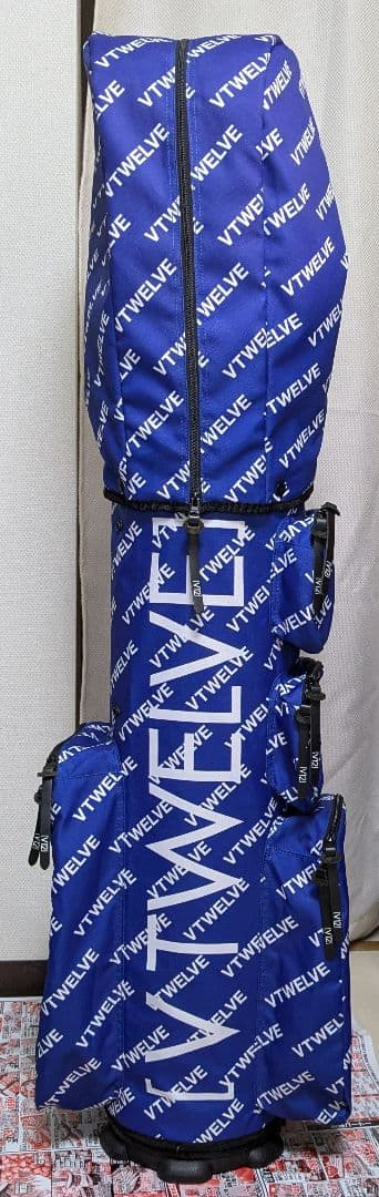V12 自立キャディバッグ 8.5インチ ブルー