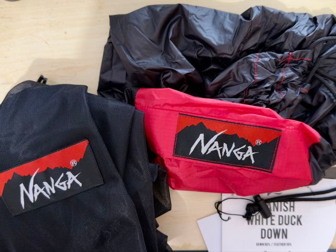 NANGA ナンガ シュラフ オーロラライト600DX さかいや別注 赤×青