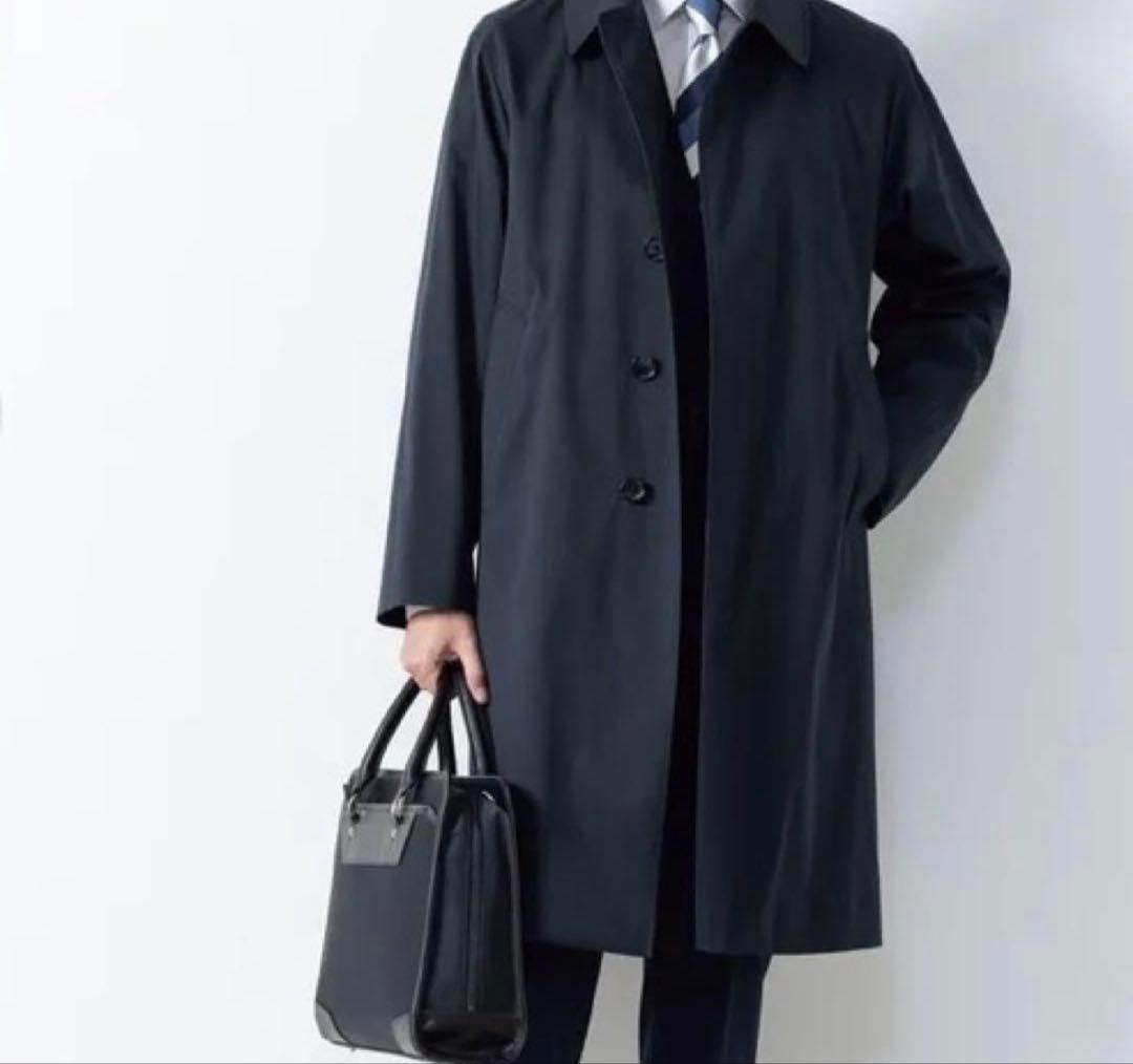 MAJI ステンカラーコート　黒　ブラック　 メンズ ／LLサイズ　新品未使用