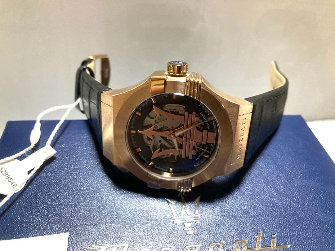 マセラティ時計★ポテンザ★自動巻き★両面スケルトン