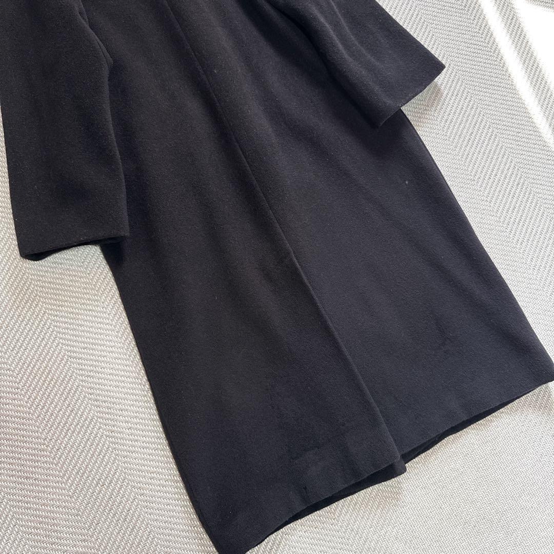 美品 最高級白タグ MaxMara カシミヤ バージンウール ロングコート 42