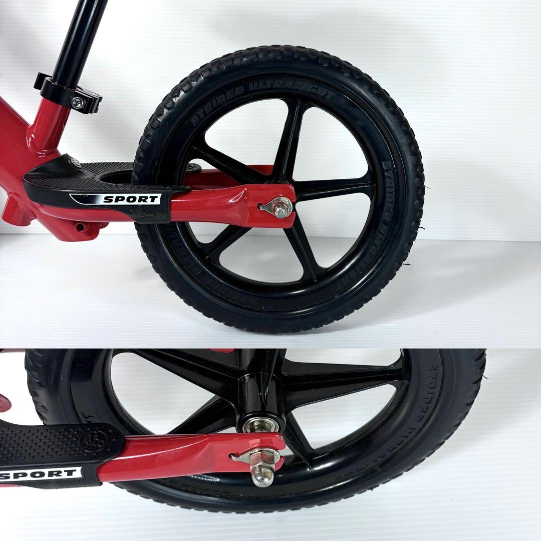 極美品☆STRIDER SPORT バランスバイク ペダル無し レッド 赤