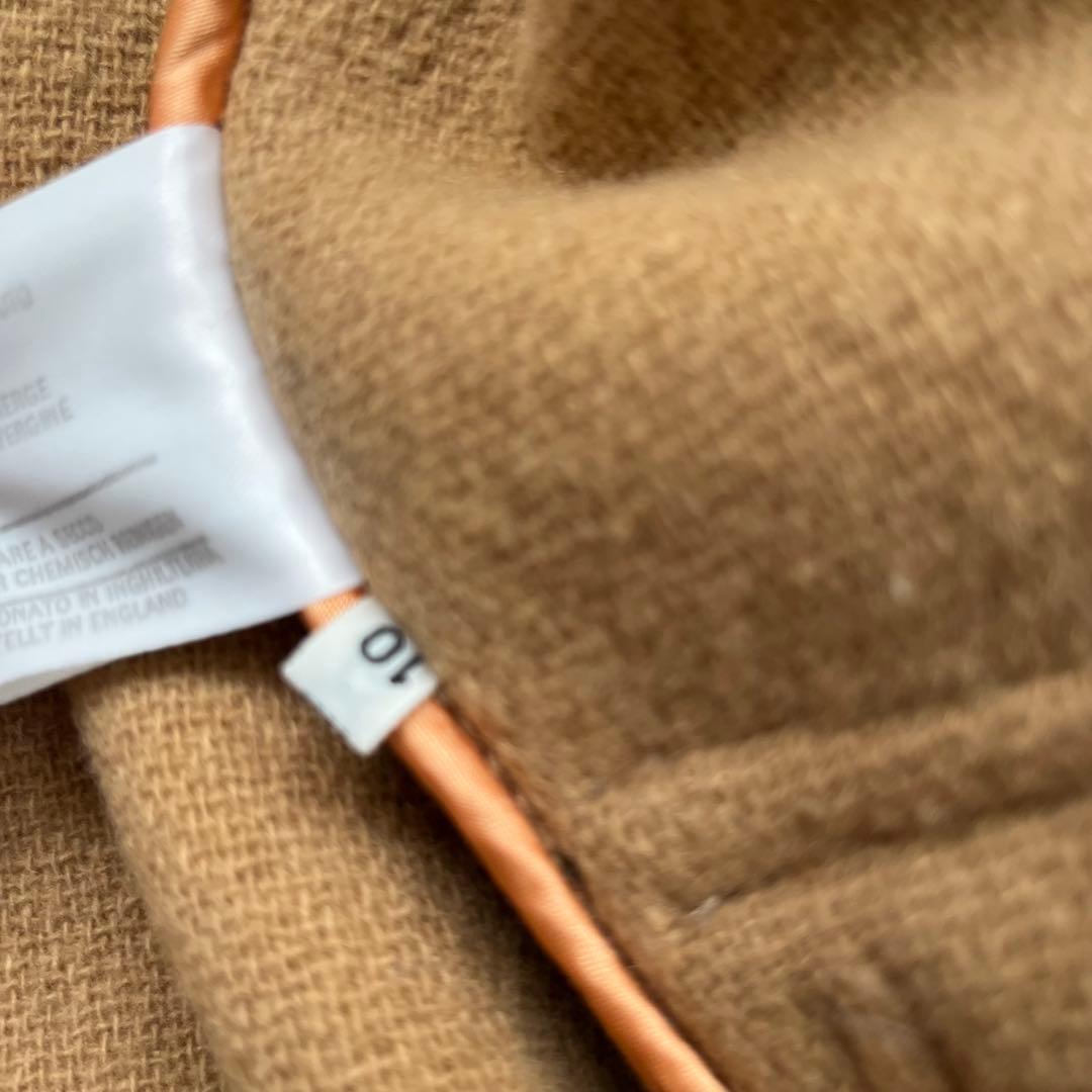  Burlington ダッフルコート　ヘリンボーン　キャメル