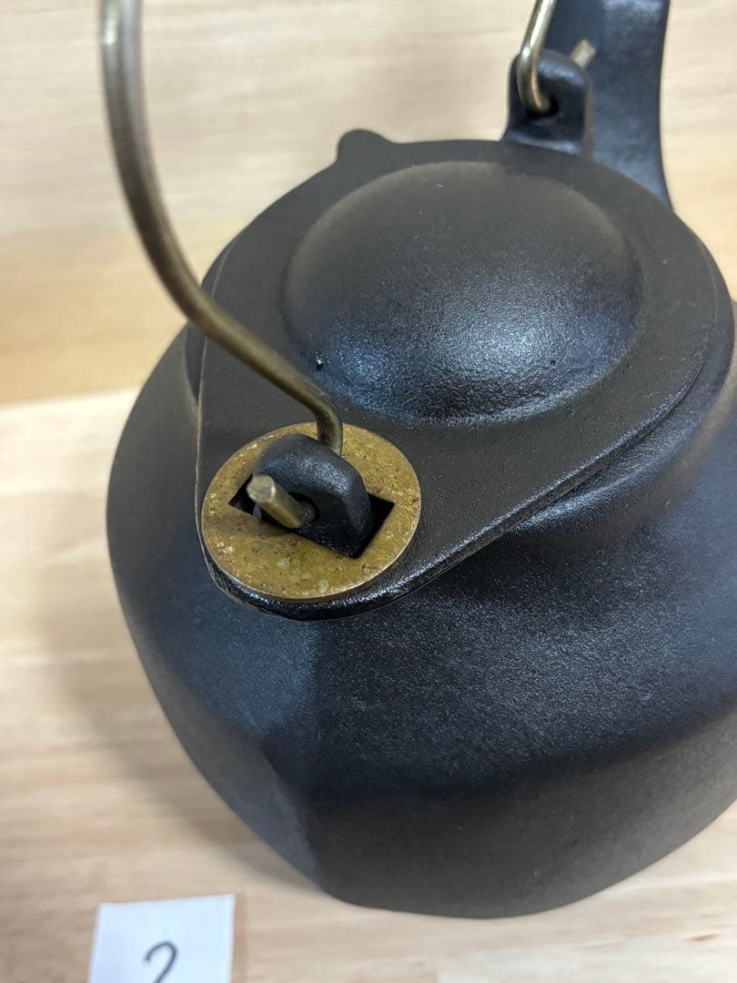 【ロゴ無し】ジョン・ライト John Wright ビンテージ　鋳鉄製 ケトル