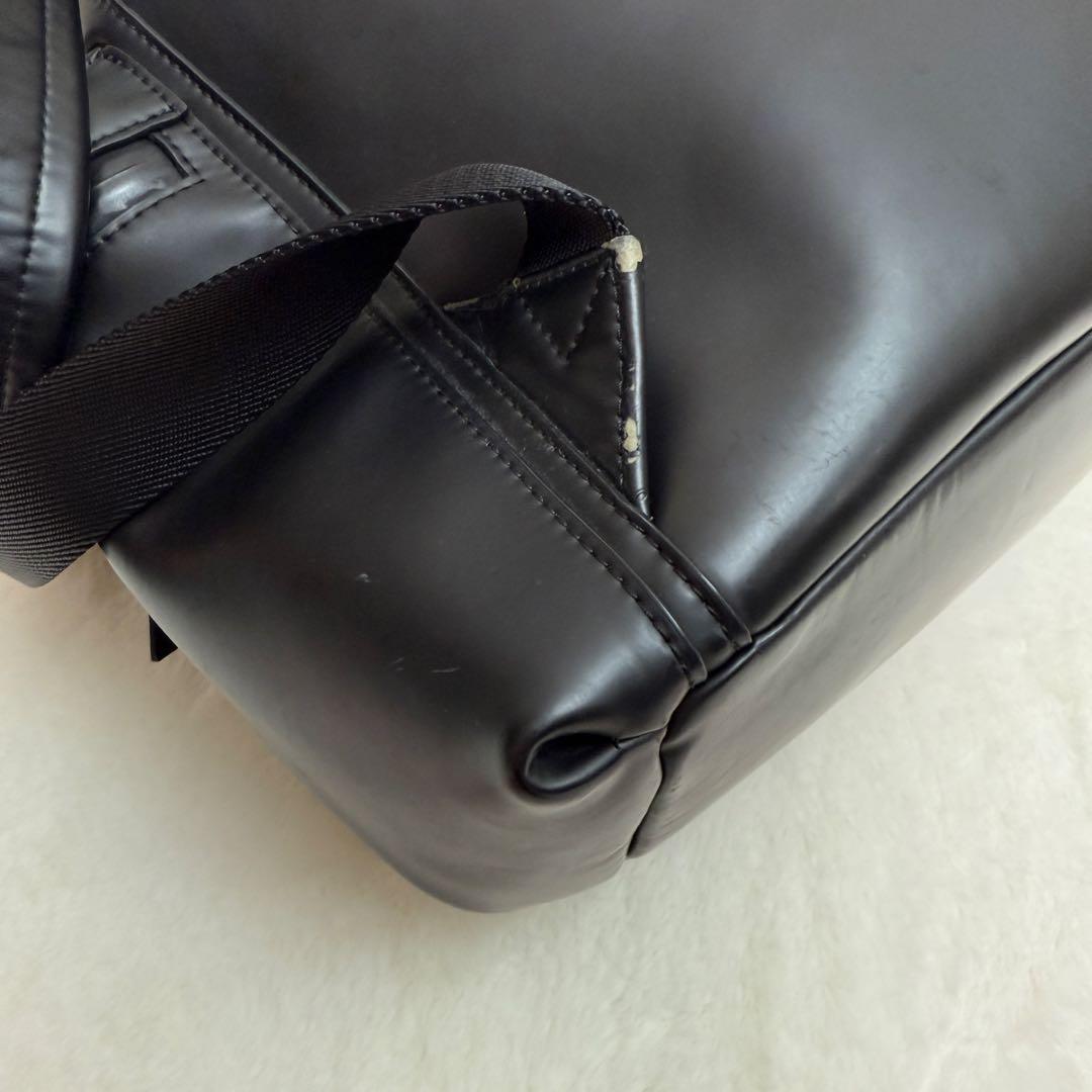 HUNTER 防水　トップクリップ　ラバー　レザー バックパック　リュック