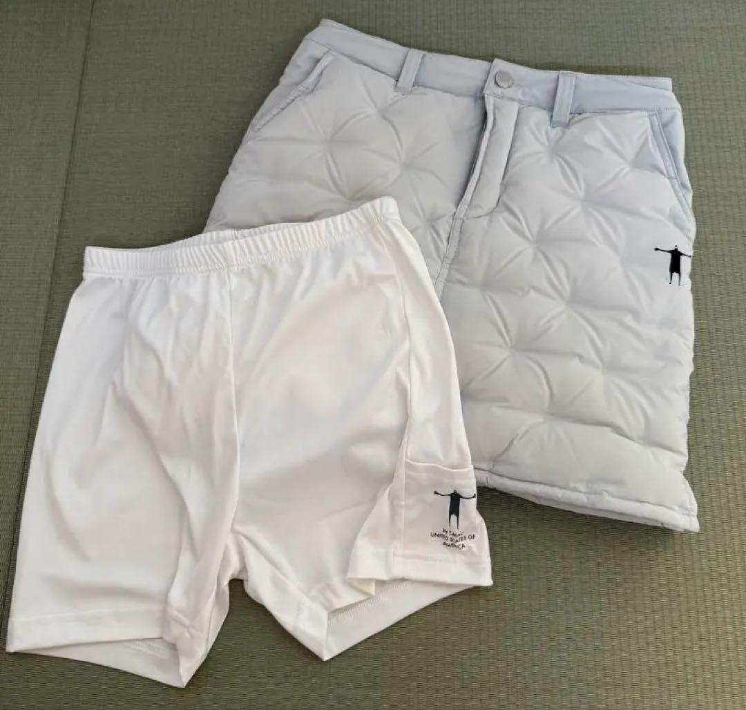【ほぼ未使用】T-MAC キルティングダウンスカート&インナーショートパンツ