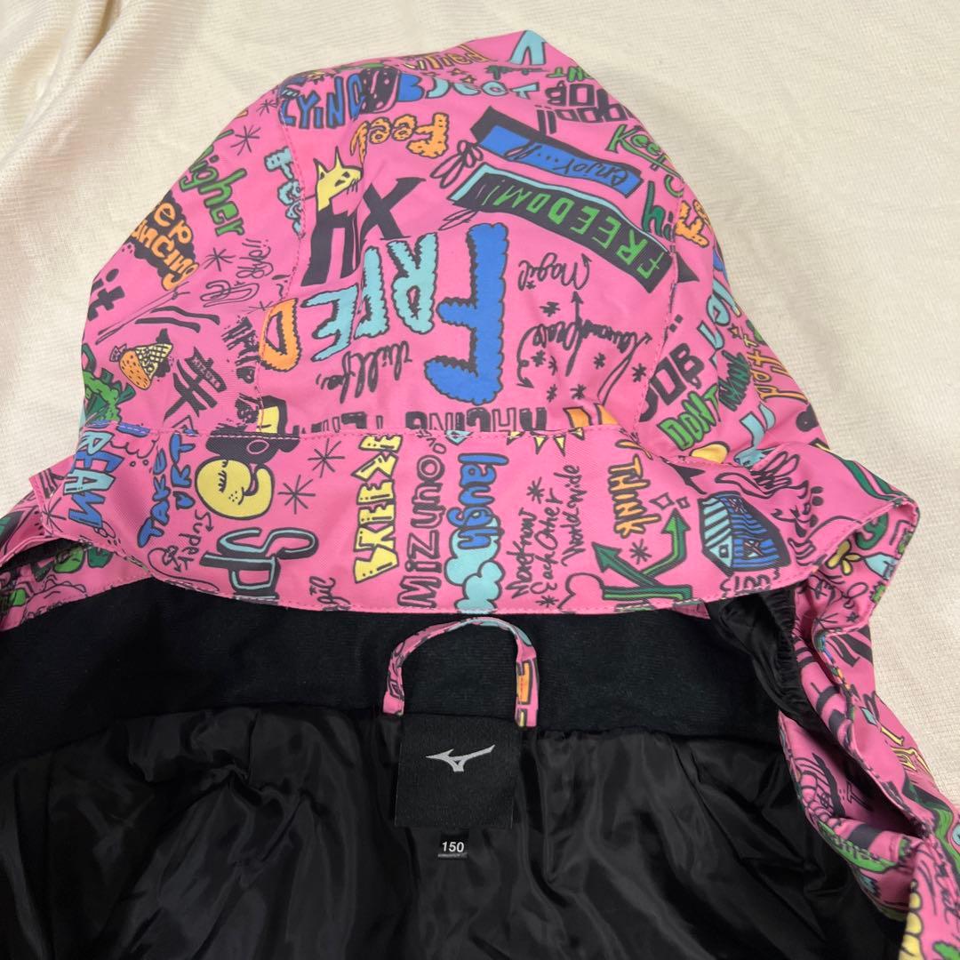 Mizuno 子供用 スキーウェア 上下セット　ピンク