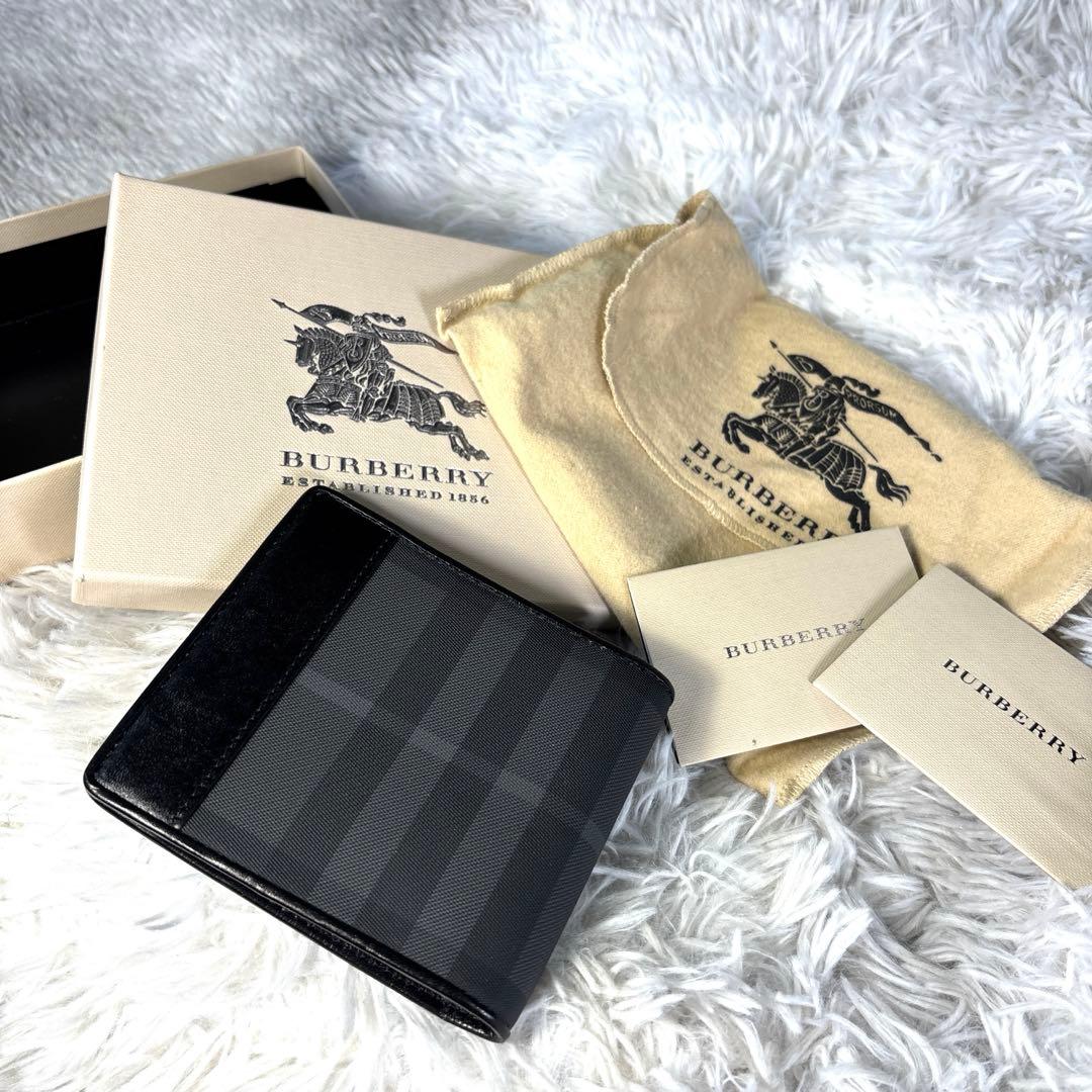 永*子様 BURBERRY バーバリー　2つ折財布 メンズ ブリットチェック /