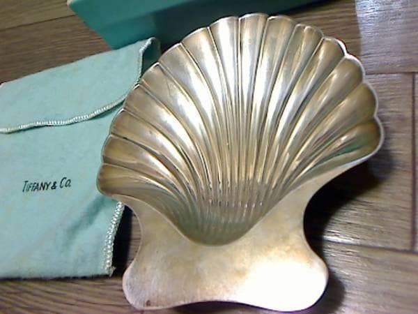 TIFFANY&Co. MAKERS ティファニー 純銀925 貝型 トレー 脚