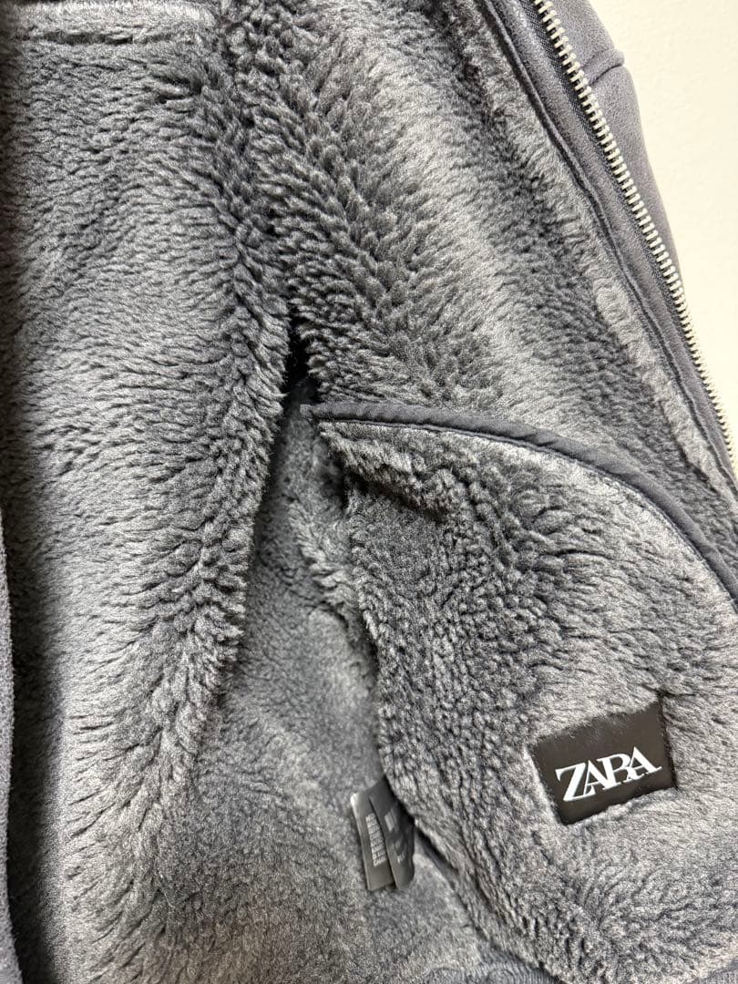 ZARA ダブルフェイス　フェイクレザージャケット