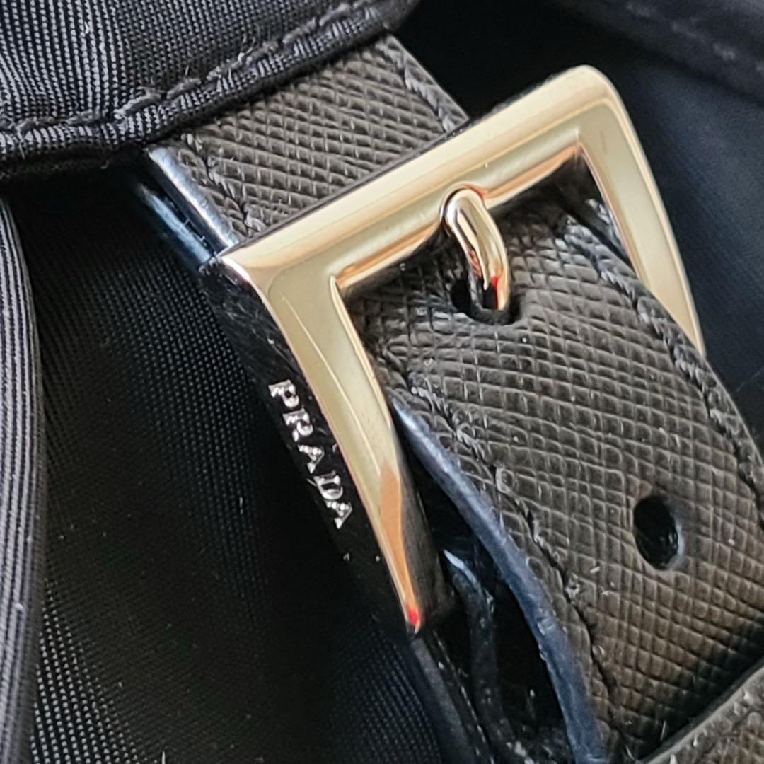 現行品 PRADA re-nylon ポーチ付きバックパック 黒