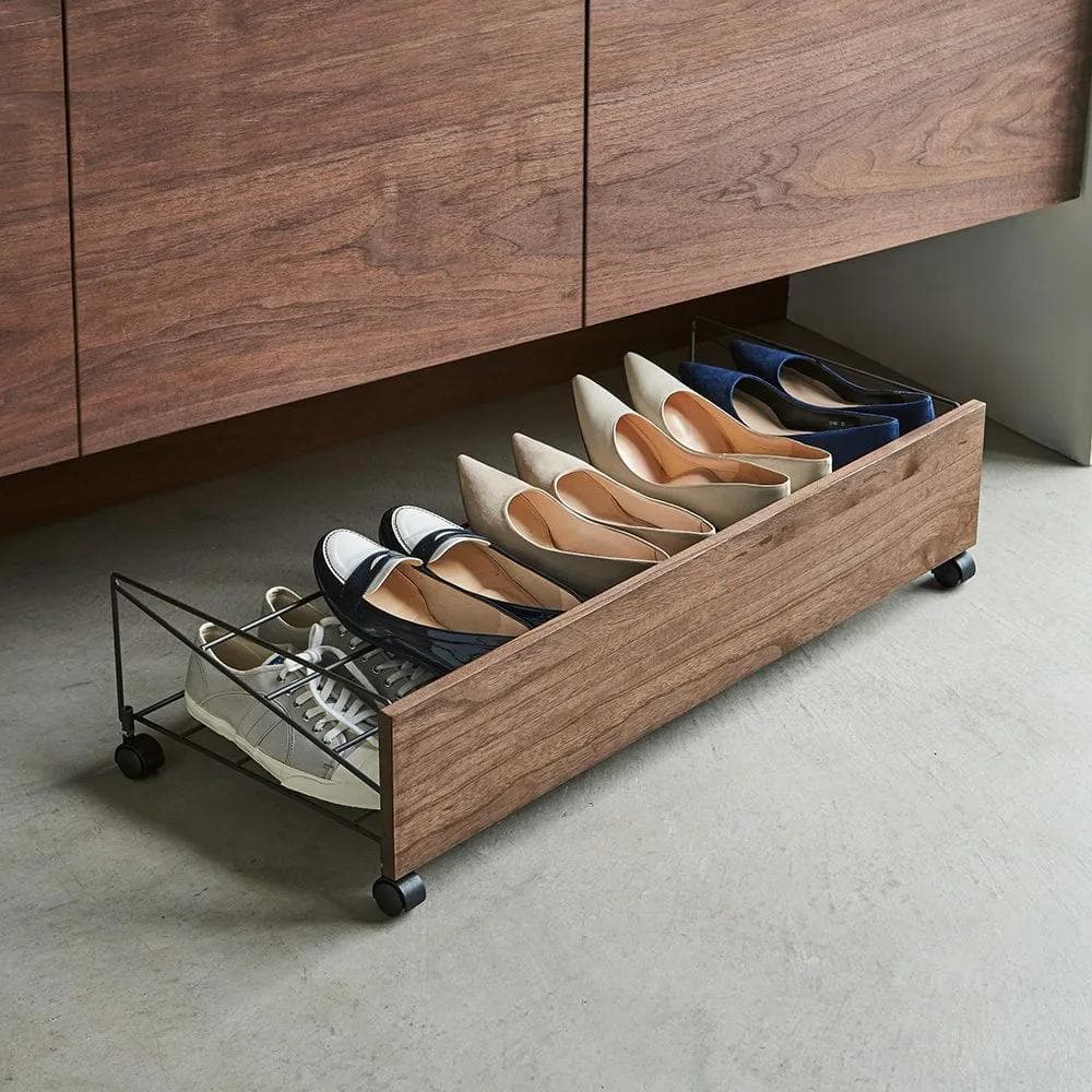 L-41509 シューズボックス下ワゴンシューズ 幅80