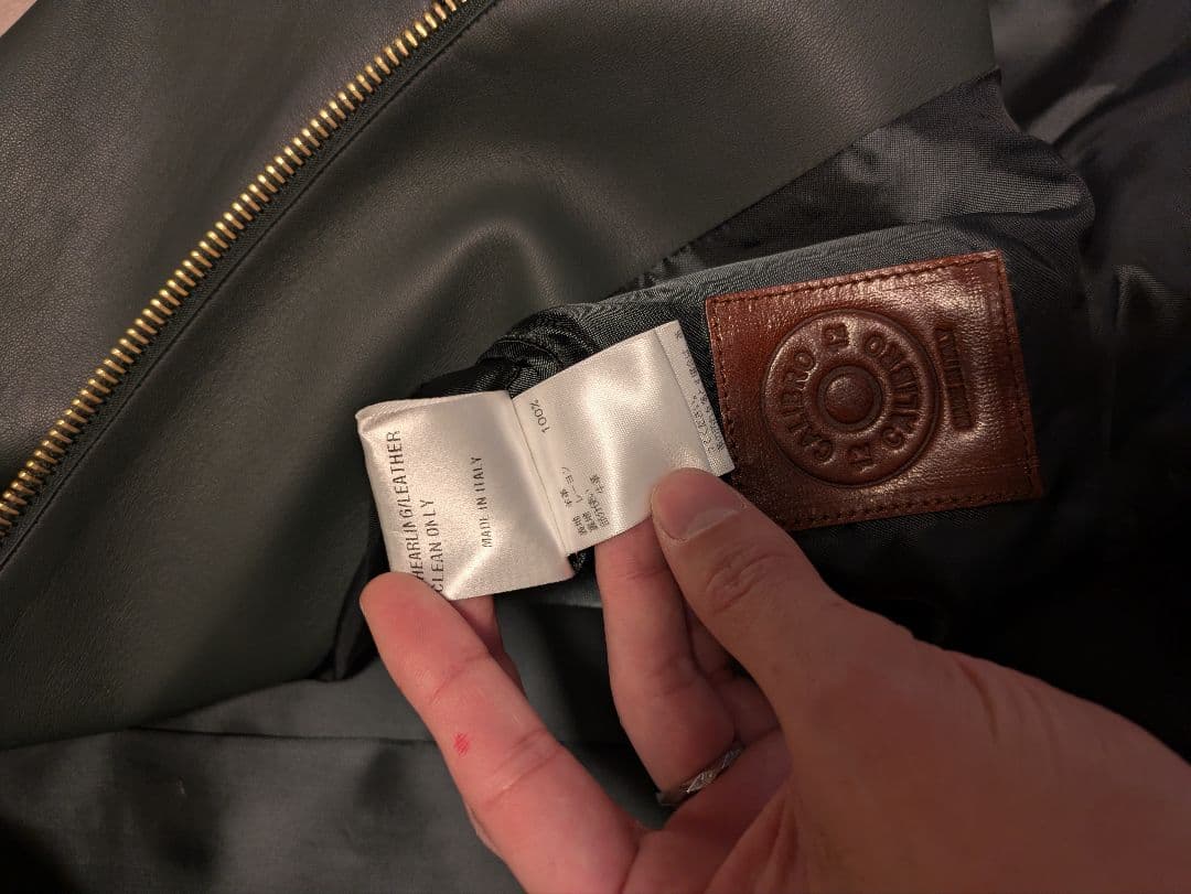 calibro 12/カリブロ　max シングルライダースジャケット48