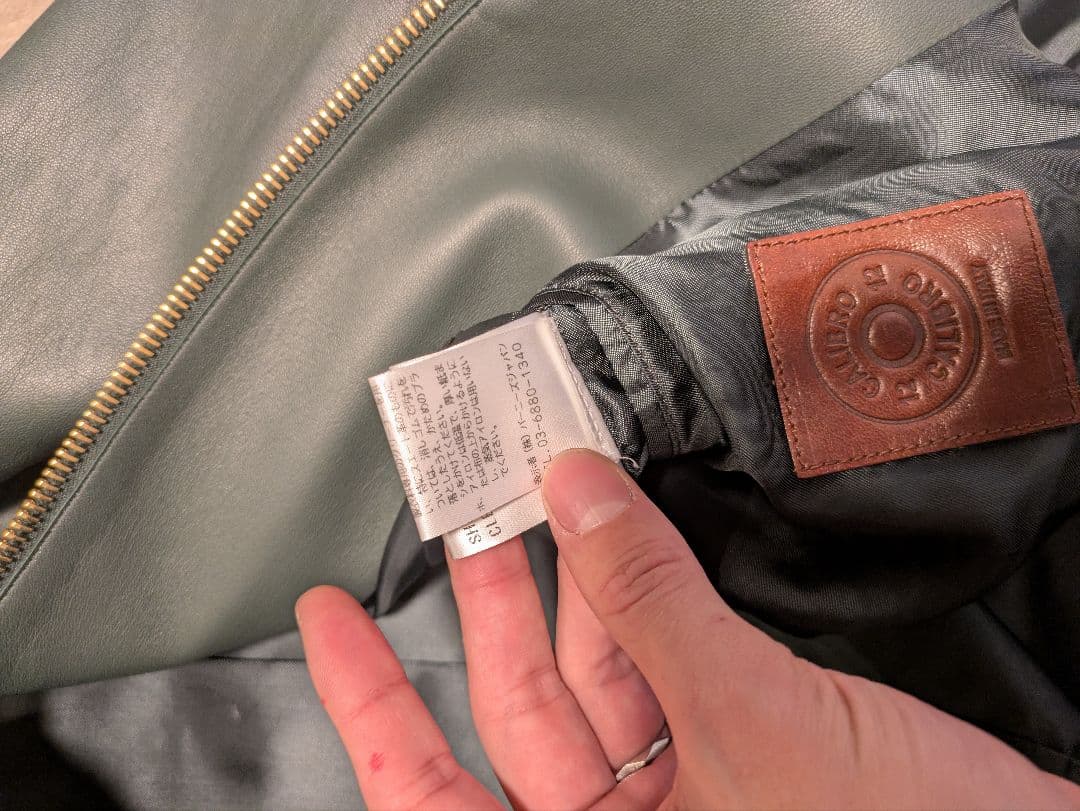 calibro 12/カリブロ　max シングルライダースジャケット48