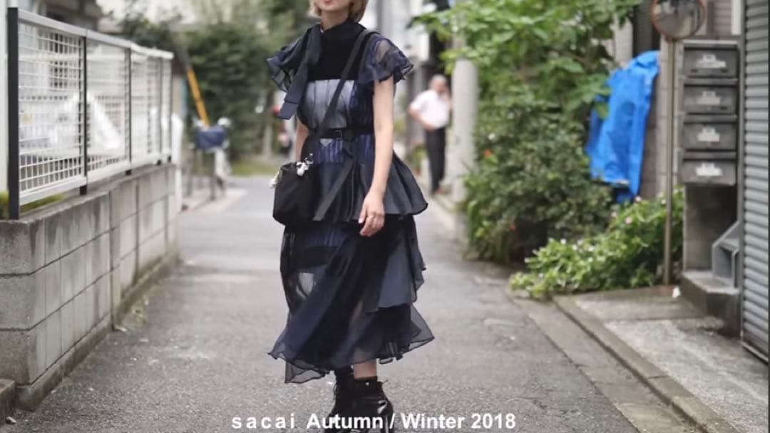 sacai 18aw ワンピース