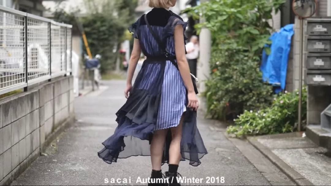 sacai 18aw ワンピース