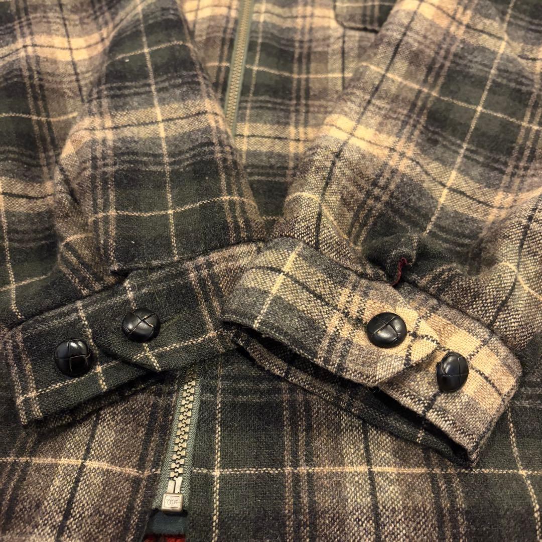 80s l.l.bean USA製 ウールシャツジャケット XL