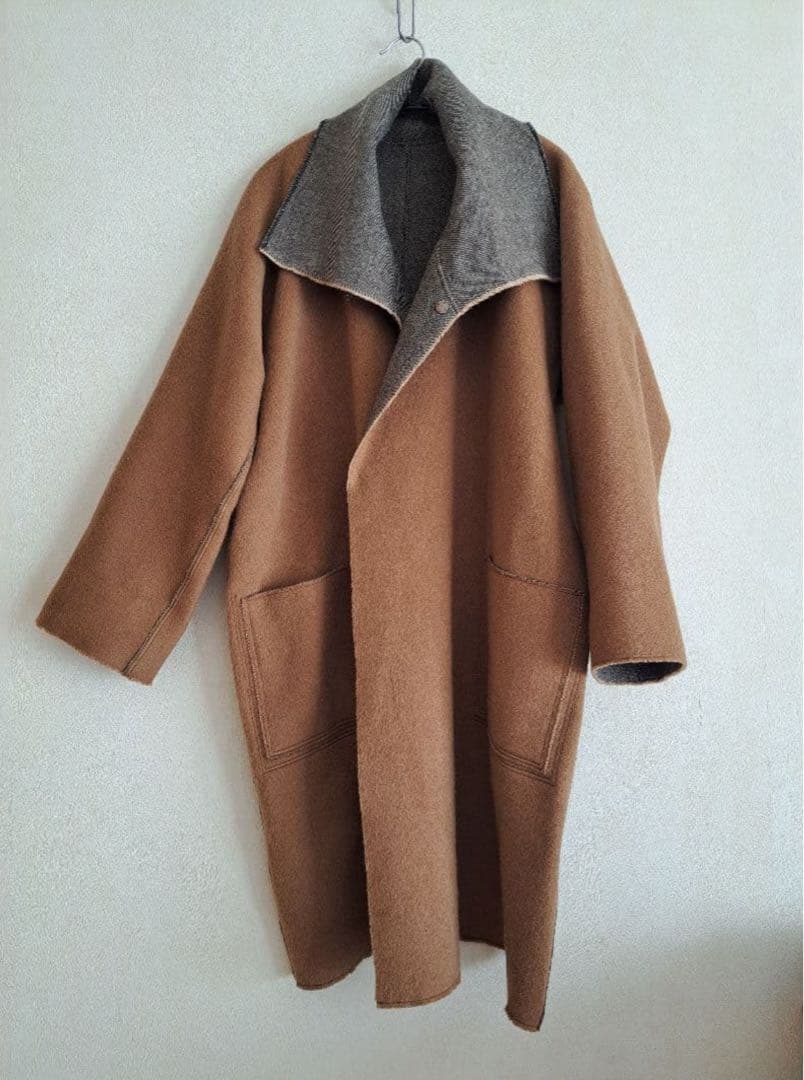 MITTAN ウールシルクリバーコート