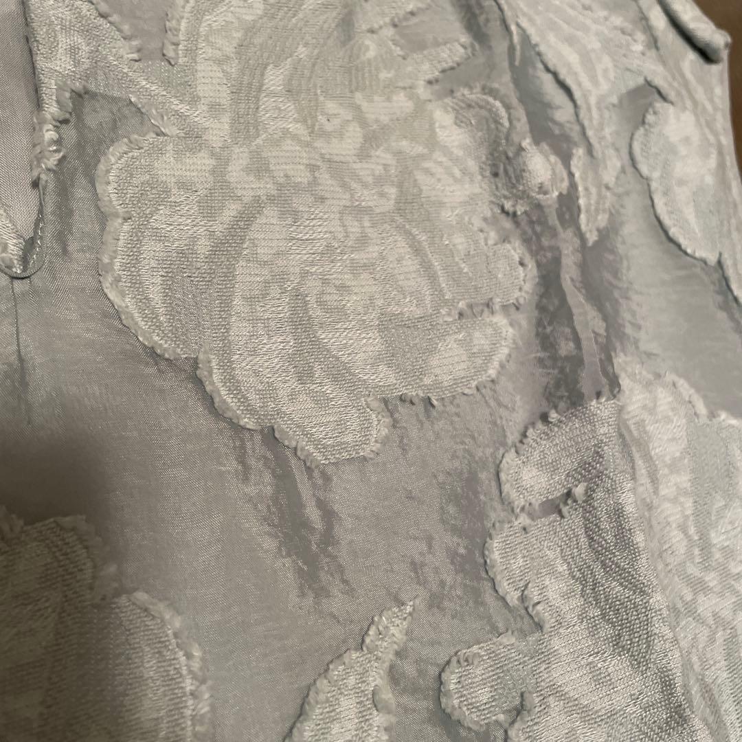 【美品】UNITED ARROWS ライトブルー フラワー柄 半袖シャツ36