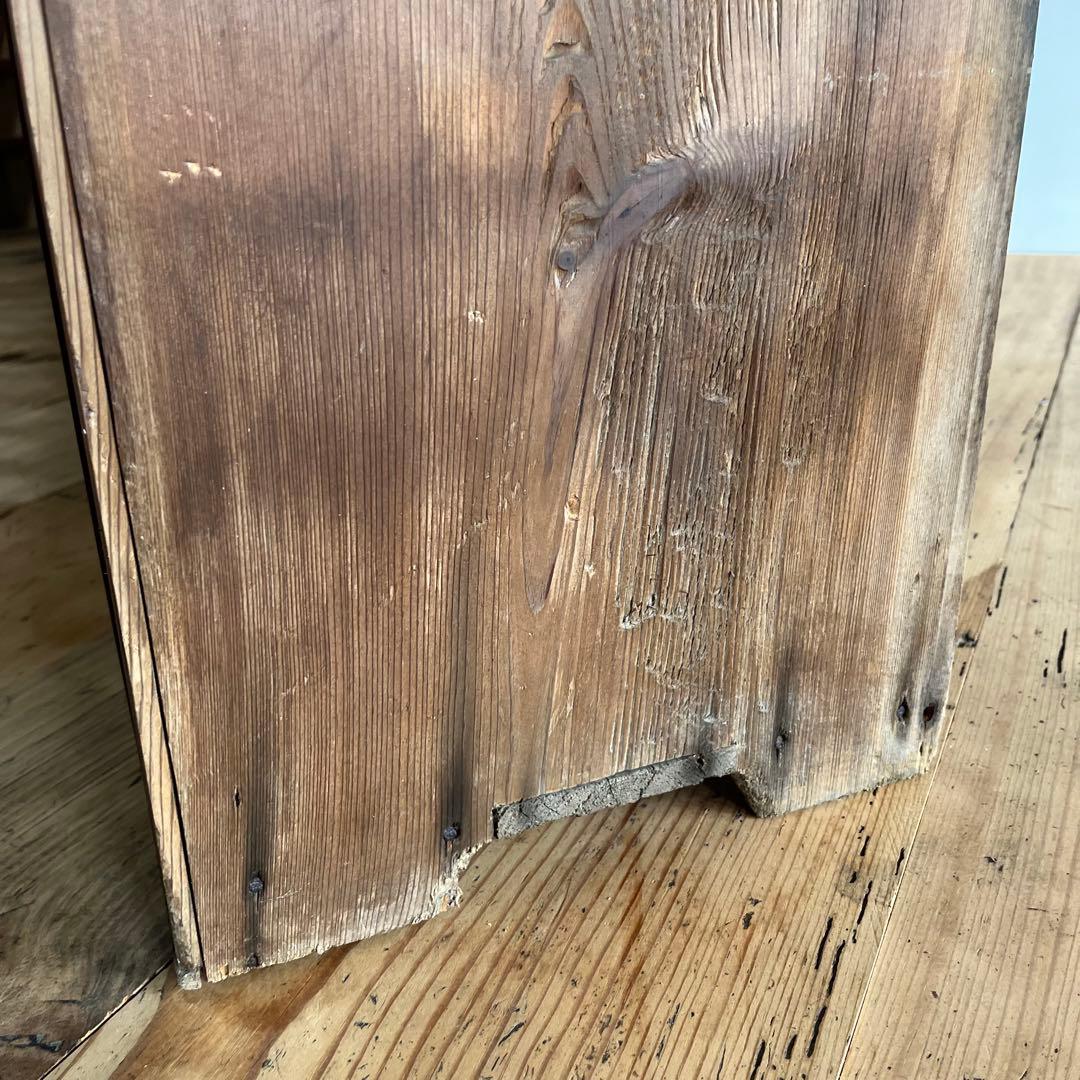 アンティーク オープンラック 大型 木製 無垢材 本棚 食器棚