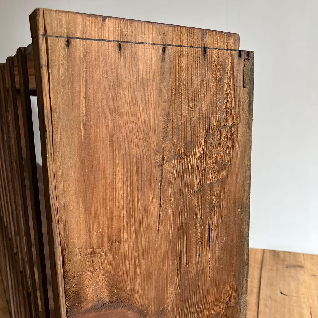 アンティーク オープンラック 大型 木製 無垢材 本棚 食器棚