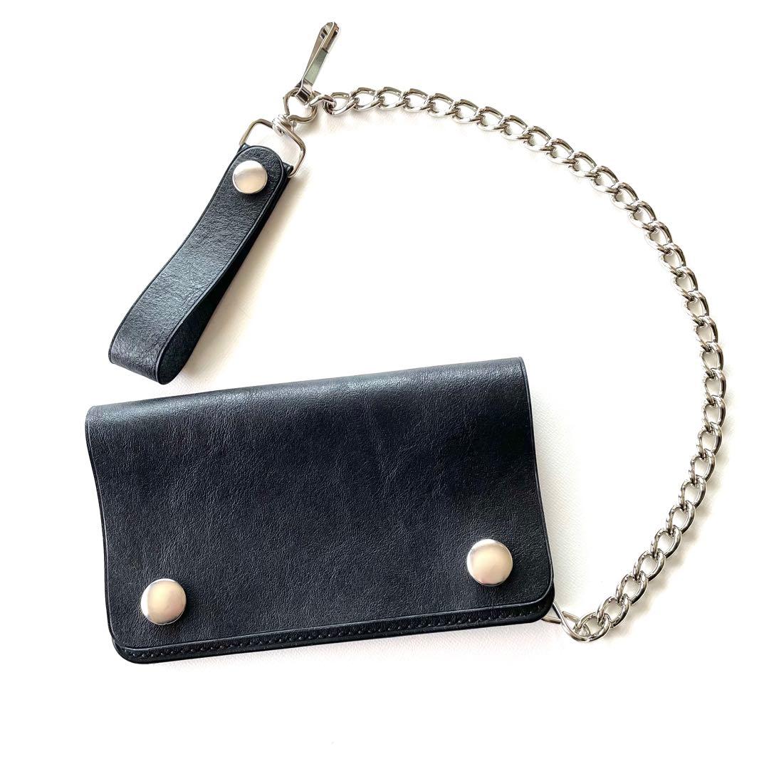 ミドルトラッカーウォレット　イギリスデッドストックレザー　ヴィンテージタロン