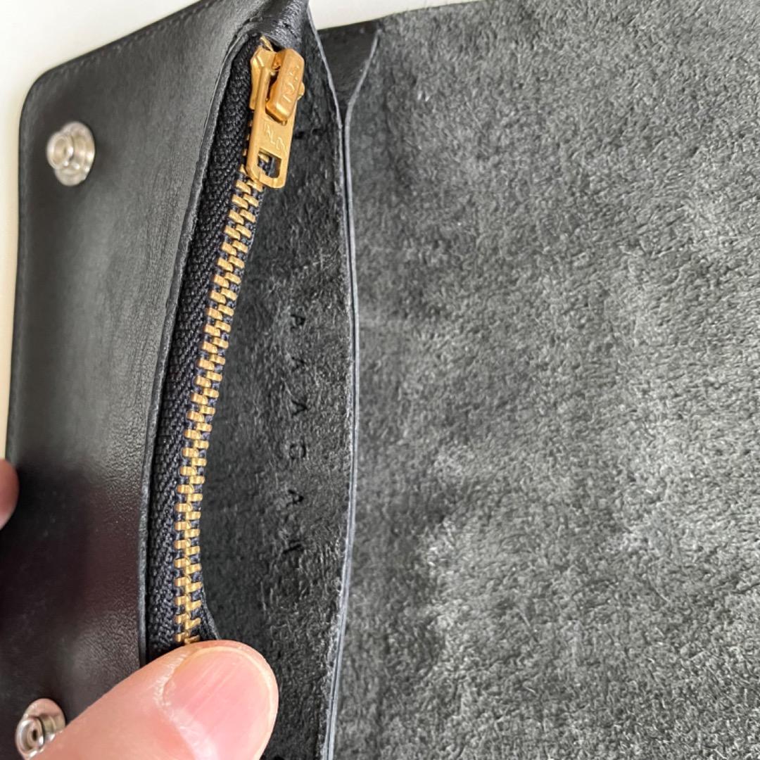 ミドルトラッカーウォレット　イギリスデッドストックレザー　ヴィンテージタロン